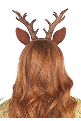 Leg Avenue Fawn Headband, Panamas Femme, Marron Brown , Taille fabricant: Taille uniqueUk 6-12 