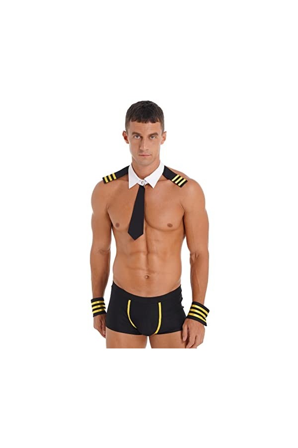 Alvivi Sexy-Homme Sissy-String De Sailor Boxer Sexy Cosplay Marine Uniforme Costume Tenues Lingerie Érotique Vêtement De Nuit