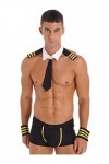 Alvivi Sexy-Homme Sissy-String De Sailor Boxer Sexy Cosplay Marine Uniforme Costume Tenues Lingerie Érotique Vêtement De Nuit