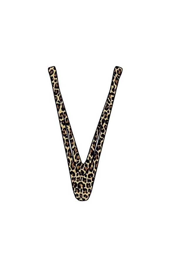 Anzhee Borat String String String pour homme Sous-vêtements sexy Hommes V Sling Straps C G-string Thong Bodysuit, Leopard01, 
