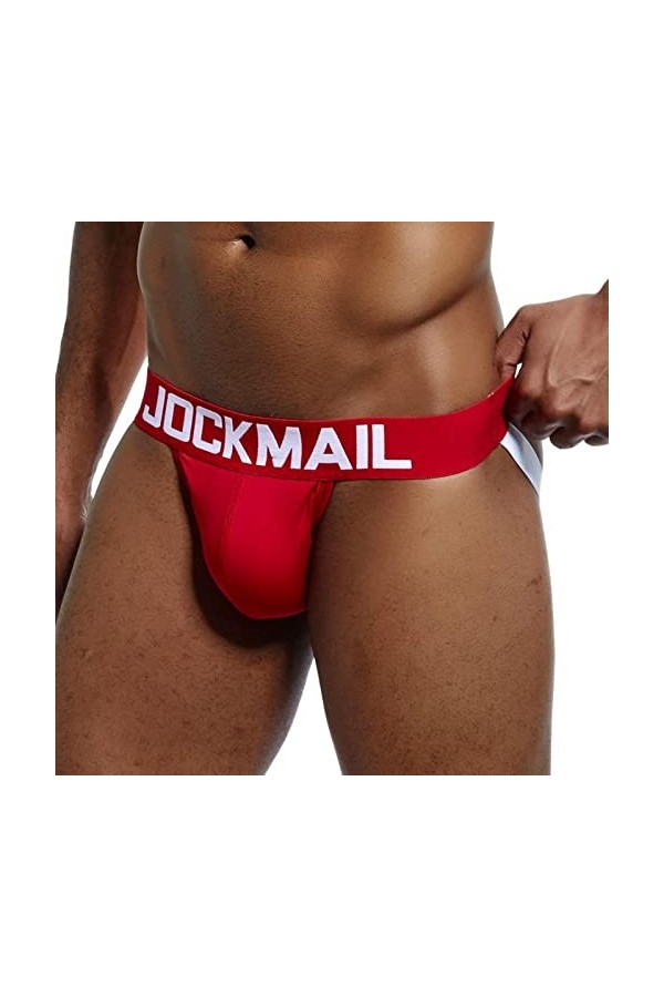Kaytong Marque Sexy Hommes sous-Vêtements Jockstraps Coton Sexy Jocks Bikini G-Strings Hommes String cuecas Culotte Homme Mém