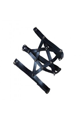 Black Sugar Pièce De Harnais Jarretière Cuir Punk Gothique Lolita Métal Pics Clous Réglable Déguisement Cosplay