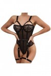 Lingerie Sexy Femme Coquine Hot Sexy Bodysuit Ensemble de sous-vêtements pour Femmes Soutien-Gorge en Dentelle et Ensemble de