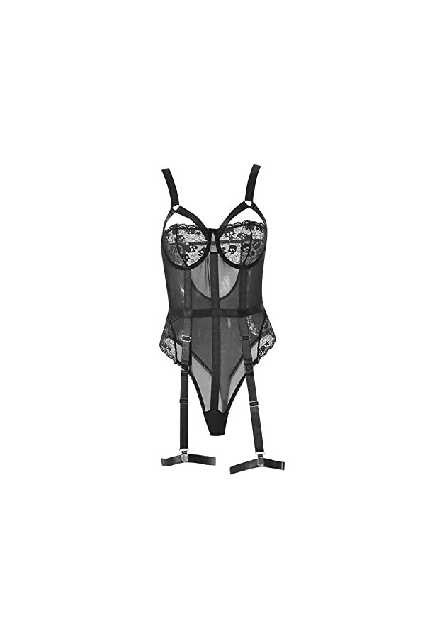 Lingerie Sexy Femme Coquine Hot Sexy Bodysuit Ensemble de sous-vêtements pour Femmes Soutien-Gorge en Dentelle et Ensemble de