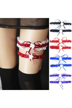 Whakano Jarretière pour mariage, jarretière de mariée, jarretière en dentelle, jarretière de mariage pour femme de 33 à 66 cm