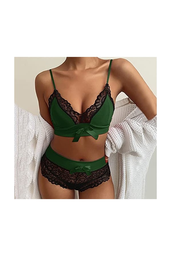 Lingerie Sexy Femme Coquine Hot sous Vêtement Erothique Sexy Dentelle Culotte Chemise De Nuit Ensemble Lingerie Feminine Sexy