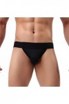 Billtop Homme Suspensoir Jockstrap Thongs Athletic Supporter Briefs Sexy Strings sous-vêtements Briefs,1 Noir,S