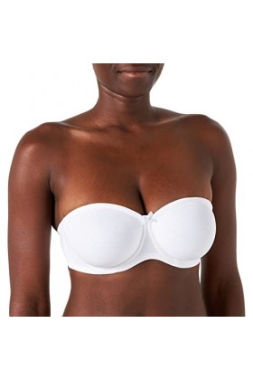 Selene Soutien-Gorge Joanna, Bonnet C Bretelles Multipositions Amovibles - Blanc, 85C