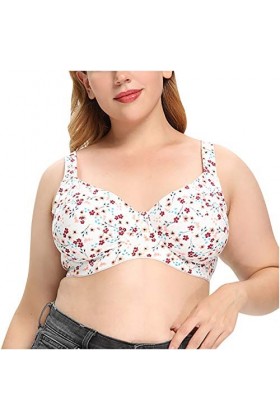 HANXIULIN Soutien-gorge à fermeture avant pour femme - Fermeture avant - Sans fermeture à lavant - Bustier solide - Rembourr