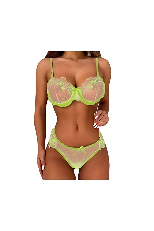 Sous-vêtements sexy pour femme - Lingerie sexy pour femme - Tenue sexy - Body string - Lingerie pour femme - Culotte érotique