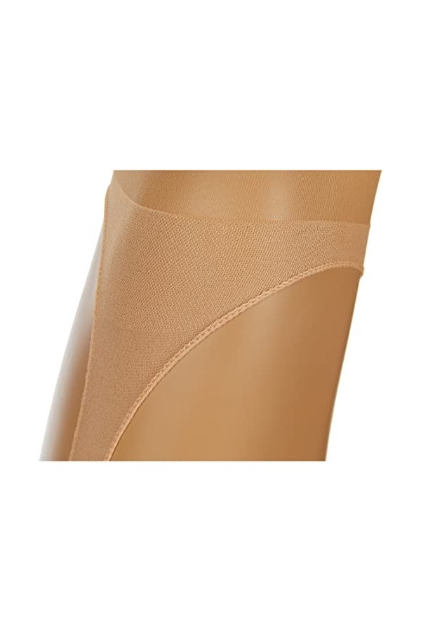 Leg Avenue 1901 Collant Extra-Fin avec Jarretière Nu, Beige, Taille Unique