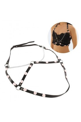 SELiLe Porte-jarretelles en polyuréthane réglable pour les sous-vêtements - Accessoire pour boîte de nuit - Pour femme - Sout