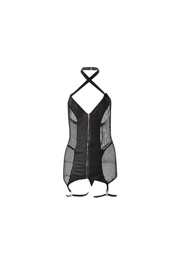 sous Vetement Femme Sexy Érotique Body Transparent Nuisette Ensemble Hot Vetements Cuir Lingerie Ouvert Rouge Chic Coton Ling