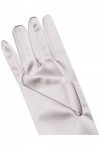 Leg Avenue 2B Gants Jusquaux Poignets en Satin Blanc Taille Unique EUR 34-38