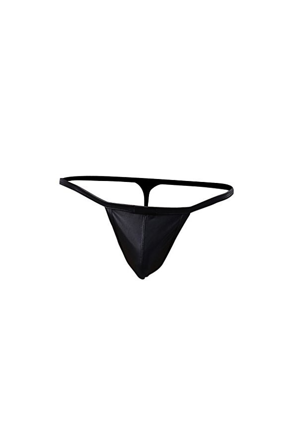 Baoblaze Lot de 2X sous-vêtements en Cuir PU String Homme