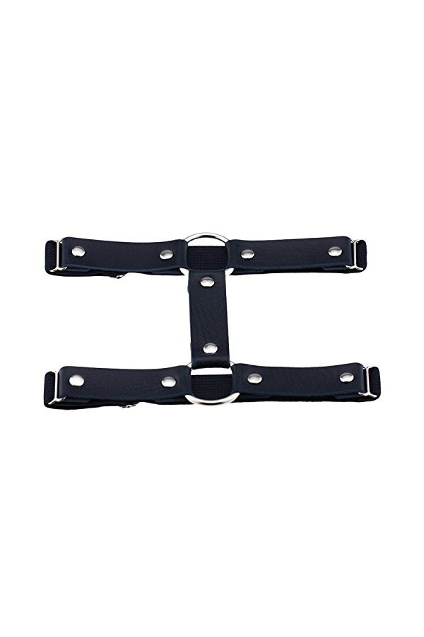 LAEMILIA Jambe Harnais Jarretière Réglable Sexy Elasticité Ceintures Punk Gothique Cuisse Bague Jarretière Bleu foncé