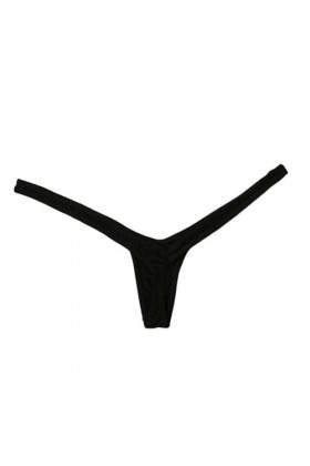 GRRKDFQ Lingerie Sexy Femme Coquine Hot Culotte Érotique Séduisante Profonde V Culotte,Noir,Taille Unique