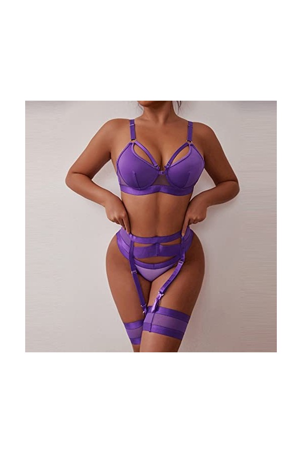 Lingerie Sexy Femme Coquine Hot Sexy Bodysuit Femmes Lady Sexy Floal Lingerie Ensemble Taille Haute Vêtements De Nuit Soutien