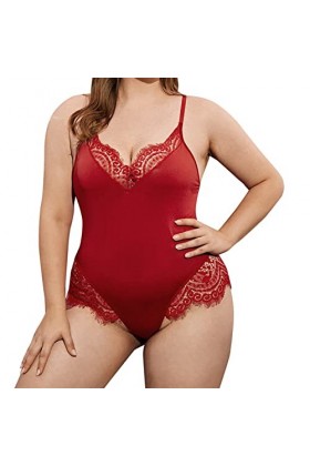 Noël Les Cadeaux danniversaire Ouverte Nightwear Coquine Hot Femme Lingerie Sexy Lace de Confort Push Up Sein Culottes Strin