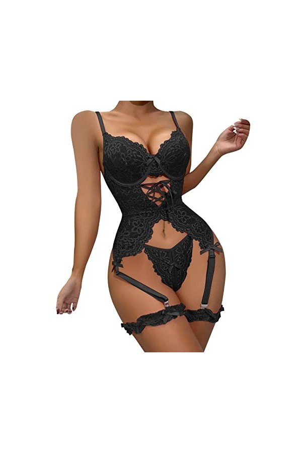 Lingerie Femme Sexy Ensemble Homme Sexy Hot y20.k Womens Lace Fashion Sexy Splicing Slim Fit Fun Bra Set Lingerie en Dentelle