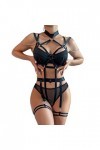 Latex Sexy Lingerie Femme Body Femme Sexy Chic Lingerie Et Vêtements Lingerie Feminine Sexy Bodysuit Sangle pour Femmes Sexy 