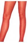 Leg Avenue 7130 Collant Transparent en Lurex Rouge Tu Eur 34-38