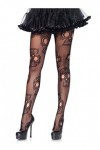 Leg Avenue 9982 Tête de Mort Collant Résille avec Pointe Renforcée Taille Unique 34-40