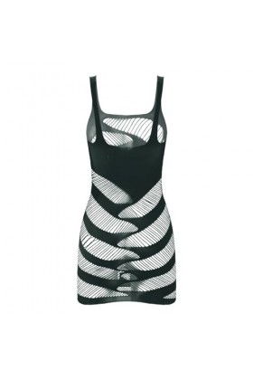 GRRKDFQ Tenue Sexy Robe Transparente en Maille, Noir, Taille Unique