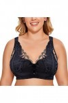 Soutien-gorge sans coutures en dentelle - Fermeture avant - Sans fleurs - Soutien-gorge push-up - Soutien-gorge push-up - San
