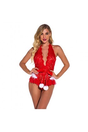 Générique Body Damen Sexy Dessous en Dentelle Costume Pyjama Femme Sexy Chic Ensemble Sexy Ouvert Lingerie Sexy Hot Chaude Nu