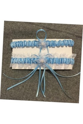 Abaodam Accessoires Jarretière De Mariée Porte-Jarretelles Ceinture Nœud Papillon La Mariée