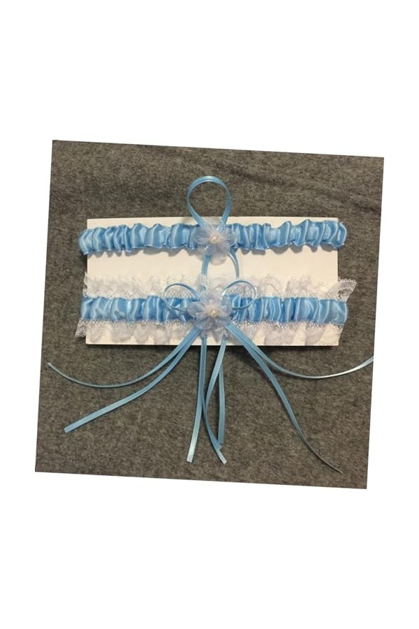 Abaodam Accessoires Jarretière De Mariée Porte-Jarretelles Ceinture Nœud Papillon La Mariée