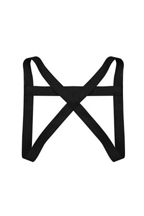 GWSFQ Lingerie Sexy Sexy Hommes X-Forme Dos Élastique Épaule Poitrine Muscle Harnais Ceinture Costume Homme Poitrine Harnais-