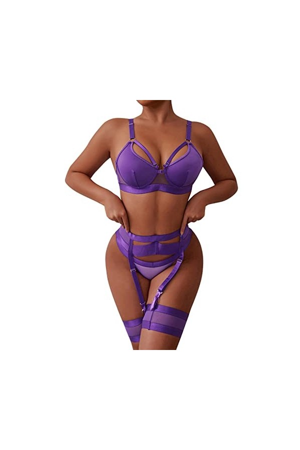 Lingerie Sexy Femme Coquine Hot Sexy Bodysuit Femmes Lady Sexy Floal Lingerie Ensemble Taille Haute Vêtements De Nuit Soutien