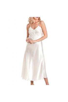 Lingerie Sexy Femme Coquine Hot sous Vetements Feminins Sexy Chemise De Nuit Patchwork en Dentelle Robe Longue Ensemble Linge