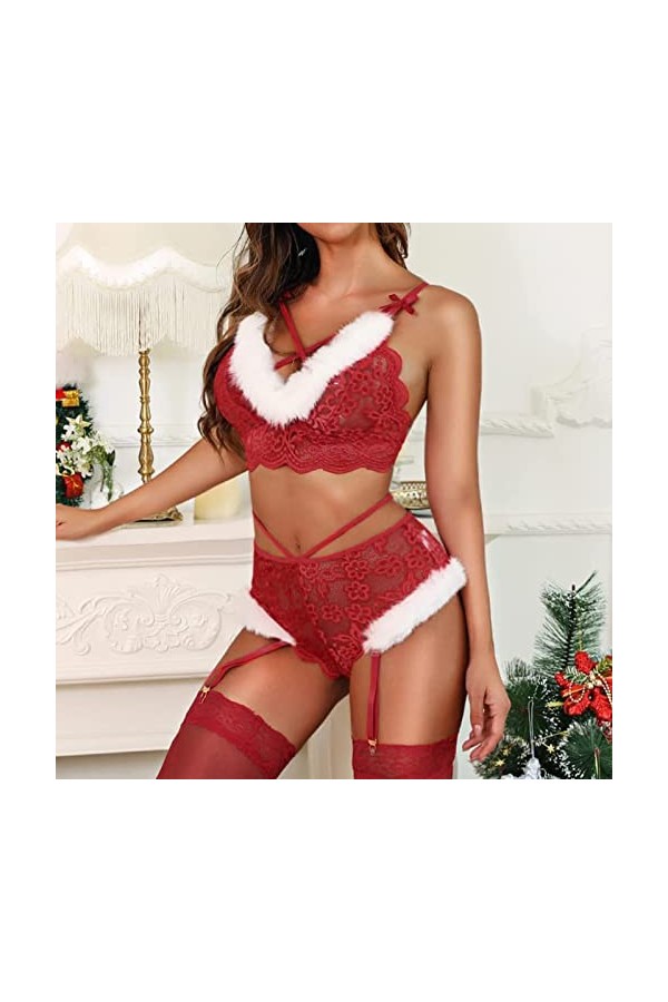 Godom Tenue Sexy Femme Coquine Hot,Lingerie Sexy Pour Ronde Femmes Sexy Dentelle Personnalisée MaidAdults Cosplay Érotique Se