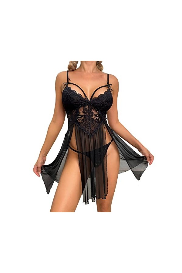 String pour femme - Lingerie sexy - Sous-vêtements pour femme - Sous-vêtements de qualité supérieure - Chemises de nuit - Hip