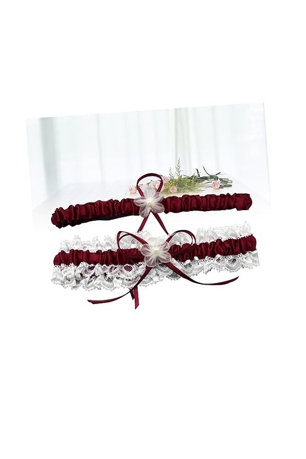 SOIMISS Décorations De Mariée Jarretière pour Le Mariage Décorations De Soirée Dansante Jarretière pour La Mariée Jarretières