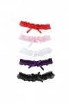 RDWESZOD 5 PCS Femmes Filles Mariage Bridal Lace Garter Bowknot Garter, Floral Ceinture Leg Ring Set, multicolore, M