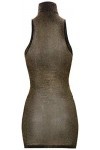 Leg Avenue 86101 Robe en Maille Lurex Or Noir Taille Unique EUR 34-38