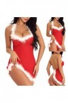 Fulidngzg Robes de Noël pour femme - Cosplay - Fête de Noël - Lingerie érotique de Noël - Lingerie de Noël - Grandes tailles 