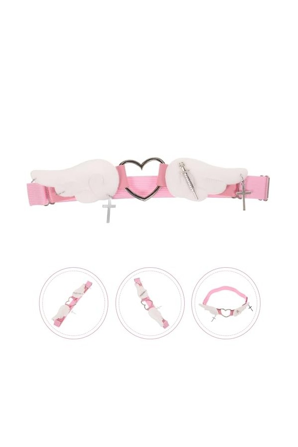 GALPADA Jarretière De Jambe pour Femmes Jarretière Daile dange Jarretière De Jambe Extensible Réglable Accessoire De Mariée