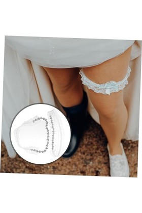 Abaodam 2 Pièces Jarretière En Dentelle De Mariée Jarretière De Mariage Pour La Mariée Jarretière Pour Le Mariage De Bal Jarr