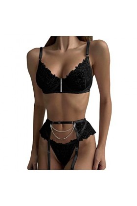 Nuisette Sexy Femme Grande Taille Femmes Cuir Look Sexy évider Clubwear Robe Siamois Sexy sous-vêtements Ensemble Sexy Hot