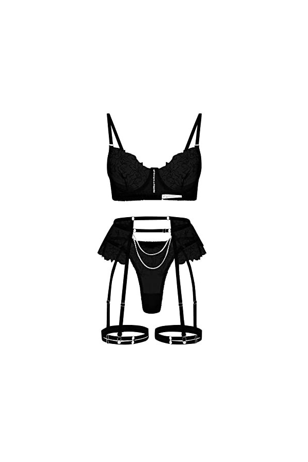 Nuisette Sexy Femme Grande Taille Femmes Cuir Look Sexy évider Clubwear Robe Siamois Sexy sous-vêtements Ensemble Sexy Hot