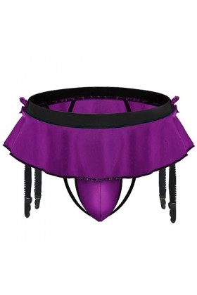 SINROYEE String pour homme Sissy Culotte Bikini Slip Sexy Girly Sous-vêtements, violet, taille unique