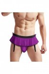 SINROYEE String pour homme Sissy Culotte Bikini Slip Sexy Girly Sous-vêtements, violet, taille unique
