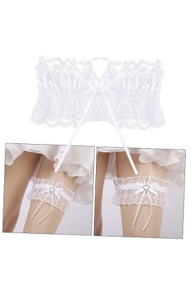 Abaodam Jarretière De Mariage Femmes Dentelle Jarretière pour Le Mariage Stretch Dentelle Jarretière Mariage Dentelle Jarreti