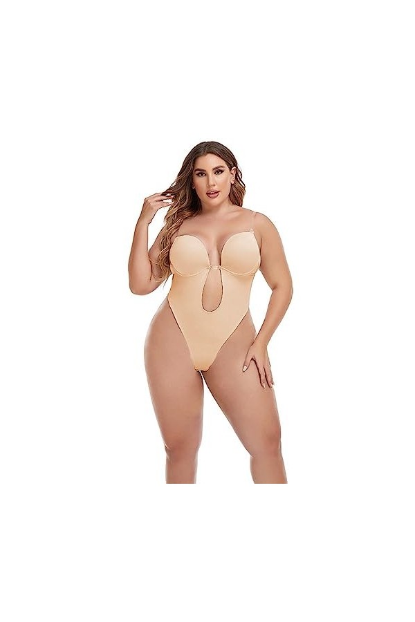 Fulidngzg Sous-vêtement sexy pour femme - Grandes tailles - Sous-vêtements ouverts - Curvy Babydoll - Body SM noir - Lingerie