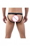 WEITING Hommes Sexy Porno Ajouré Transparent String Sheer Mesh Lingerie Pénis Sac Mini Culotte Entrejambe Exposé Entrejambe B